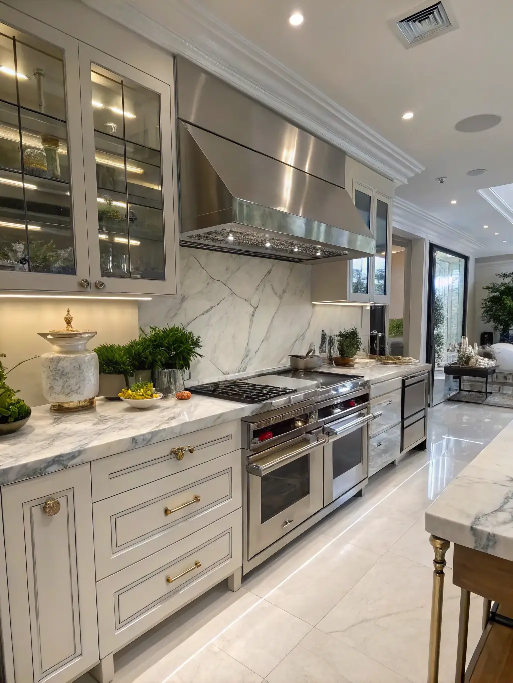 A modern, fully-equipped kitchen in a Pulat Ltd serviced apartment, emphasizing the convenience and amenities provided.